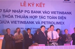 Ký kết hồ sơ sáp nhập PG Bank vào VietinBank 